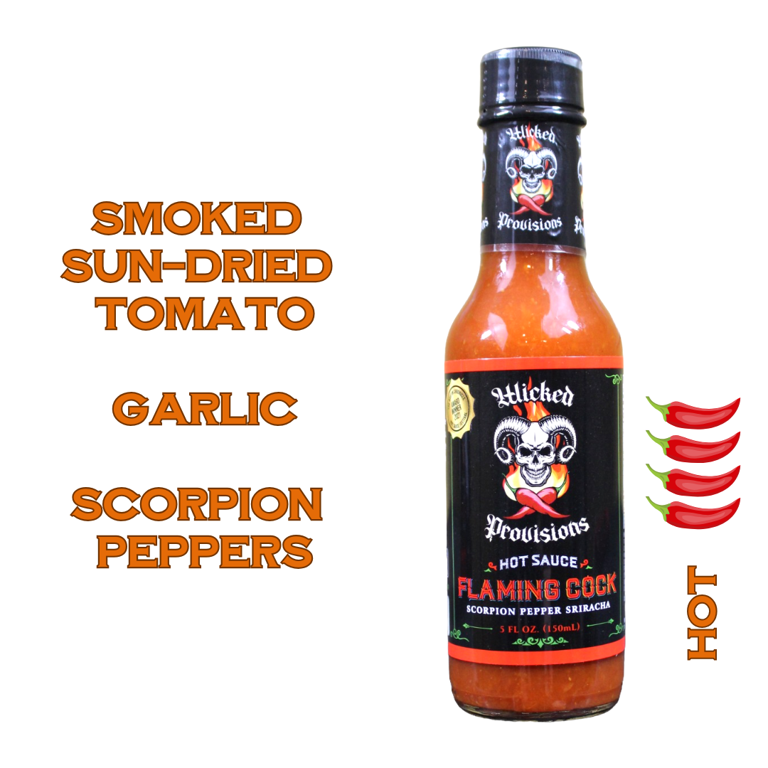 Flaming Cock Hot Sauce | Chef Flaco's Gourmet Foods